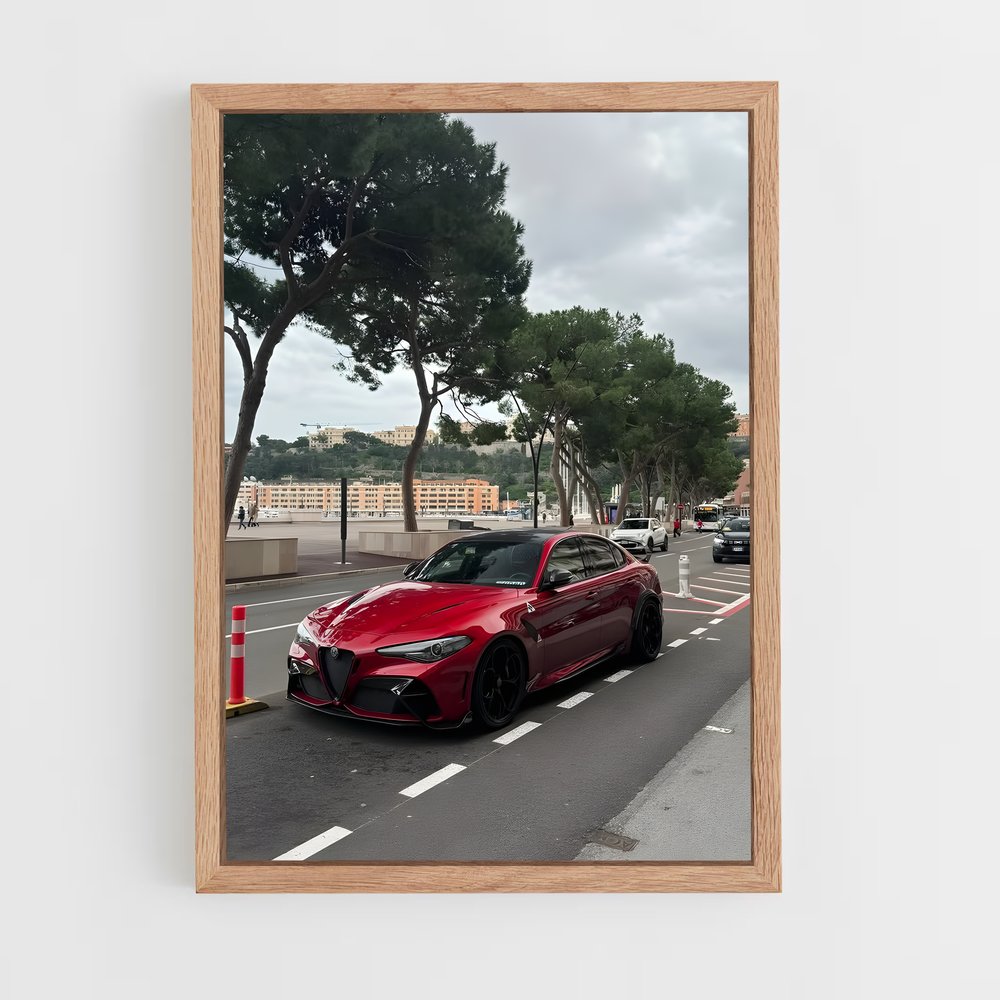 Poster Roadrunner Red – affiche Alfa Romeo (vue 4)